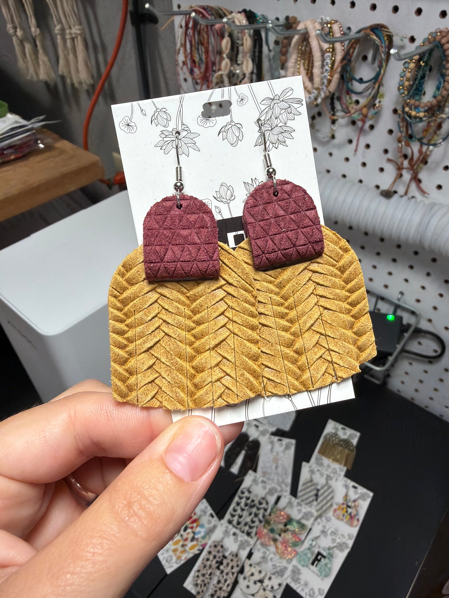 Mustard Suede Fringies