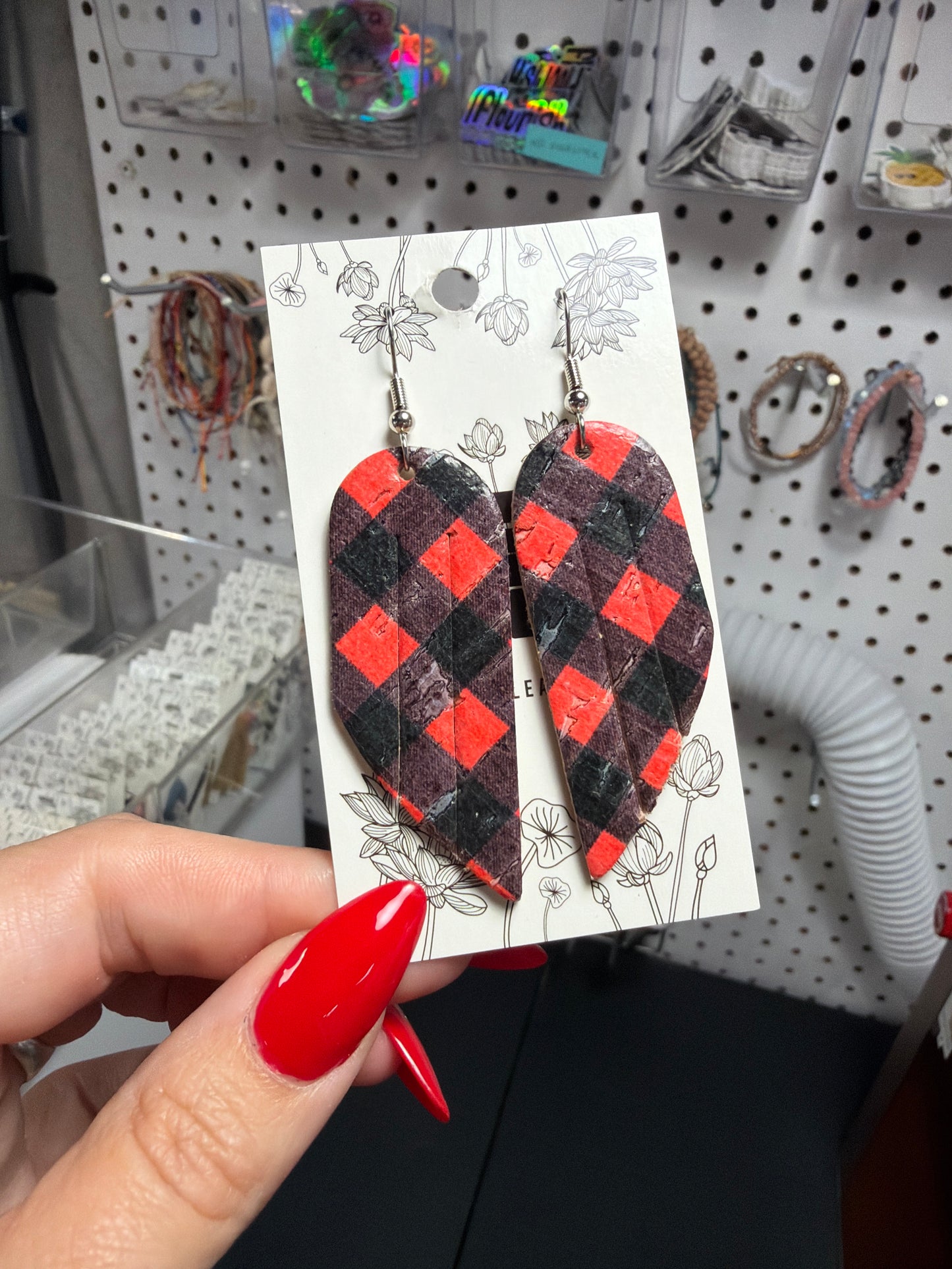 Buffalo Check Cork Mini Fringe