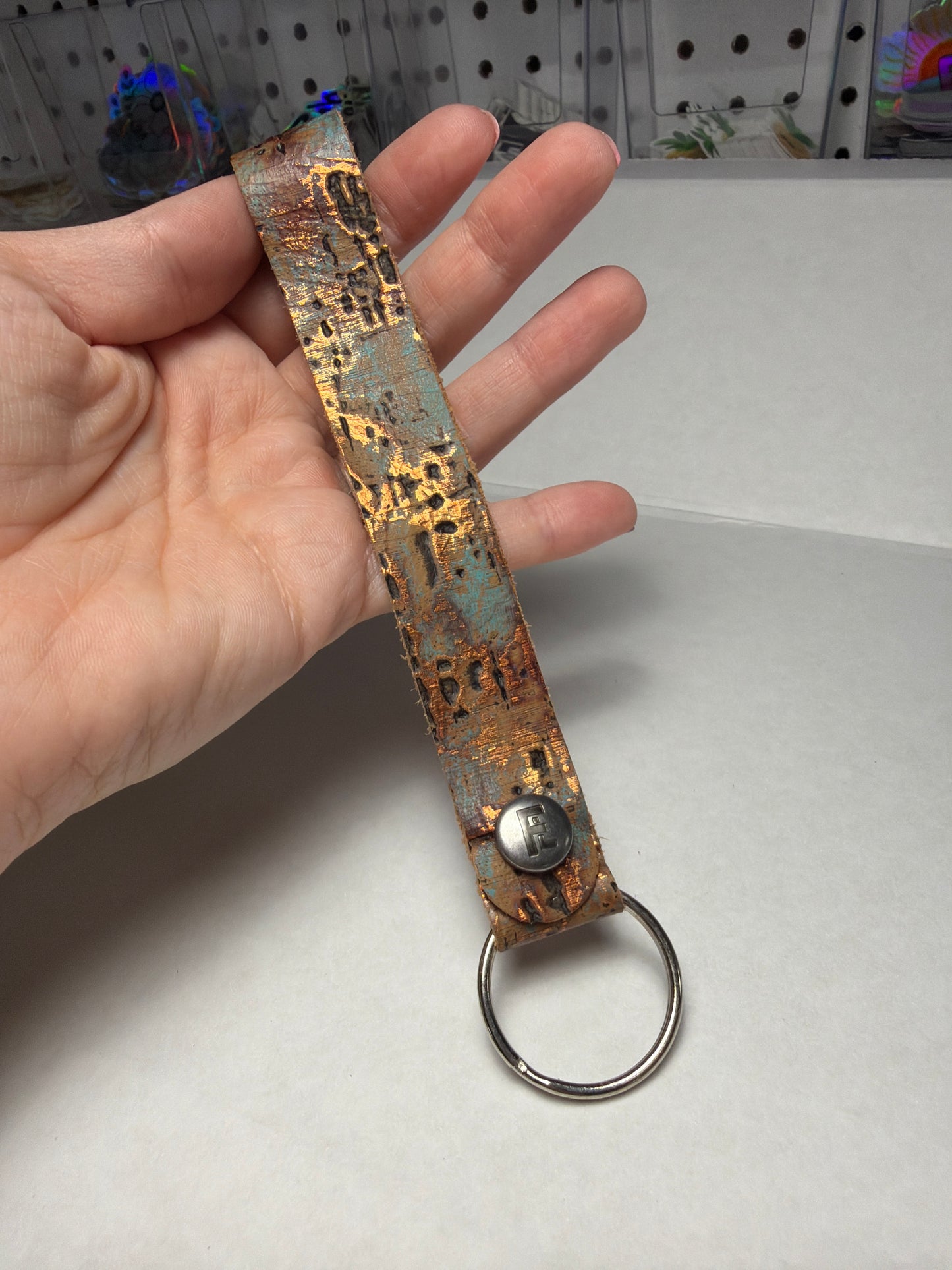 Copper Bronze Driftwood Wristlet