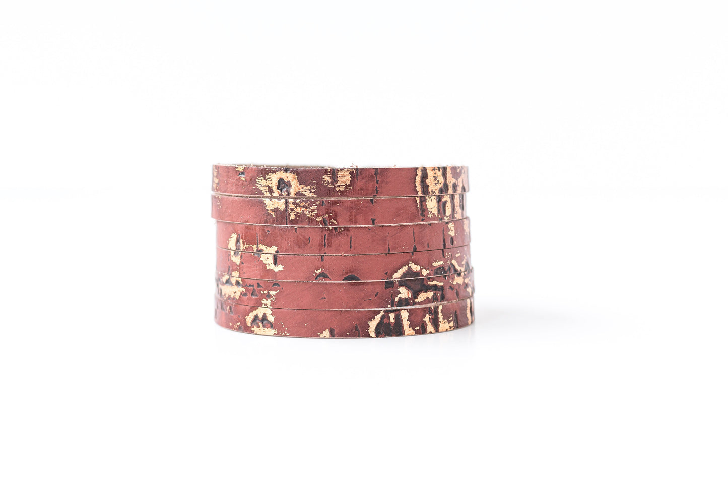 Leather Bracelet / Original Sliced Cuff / Driftwood Oxide / Small