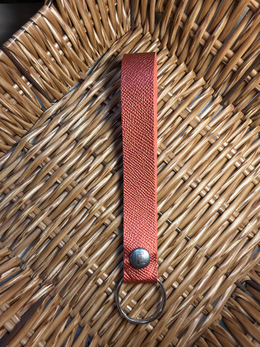 Fire Opal Shimmer Wristlet Keychain