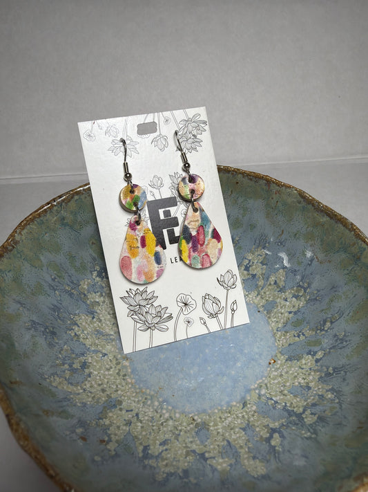 Watercolor Droplets - Only pair!