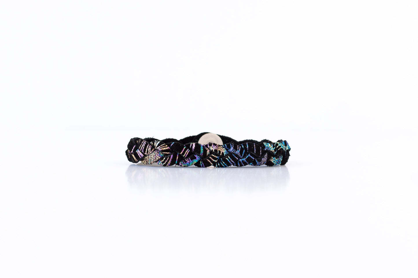 Braided Leather Bracelet / Cosmic Space / Regular