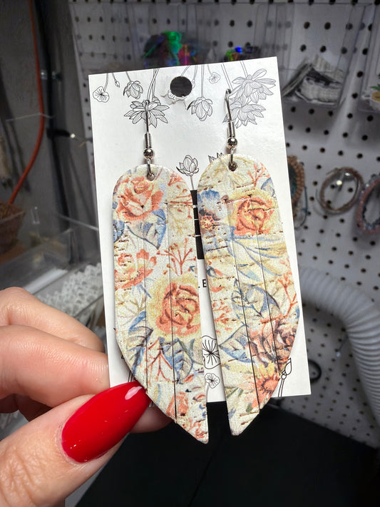 Vintage Flowers Cork Fringe