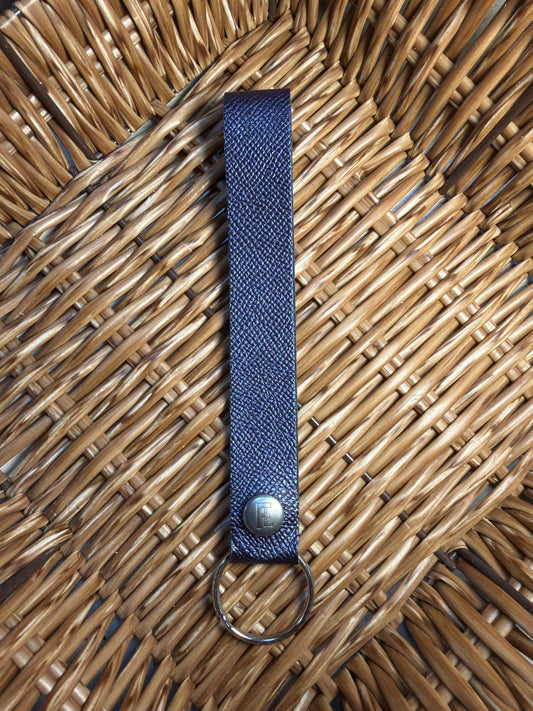 Sapphire Shimmer Wristlet Keychain