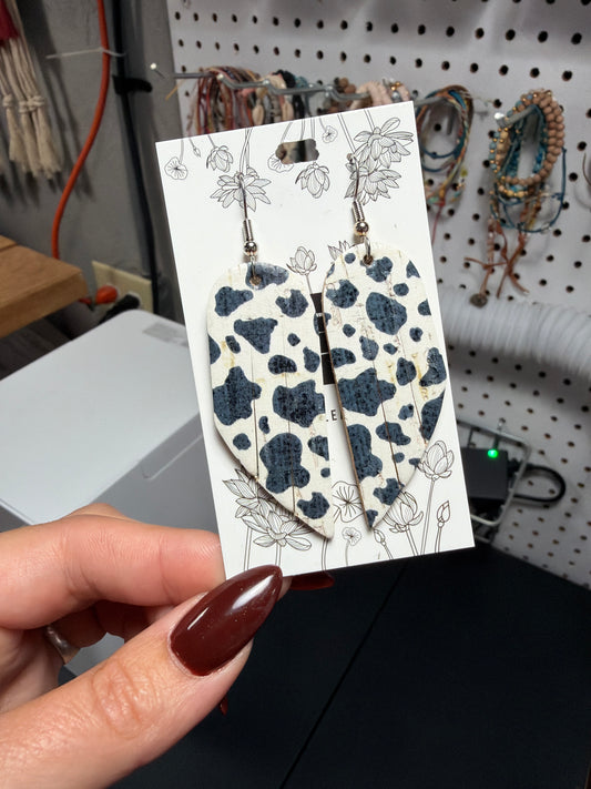Cowbell Cork Mini Fringe Earrings