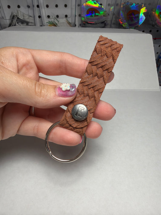 Woven Almond Keychain