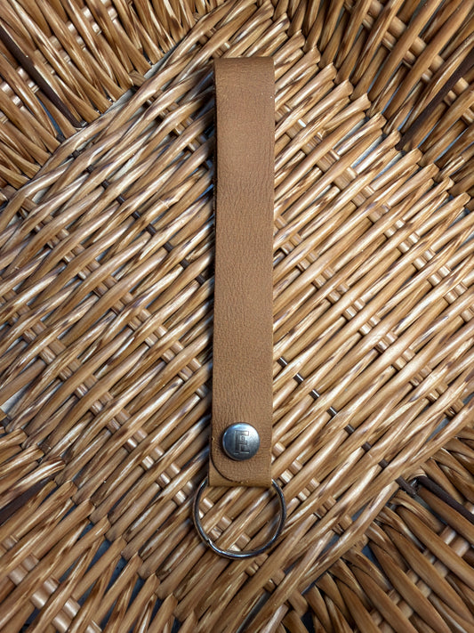 Buttery Matte Chocolate Wristlet Keychain