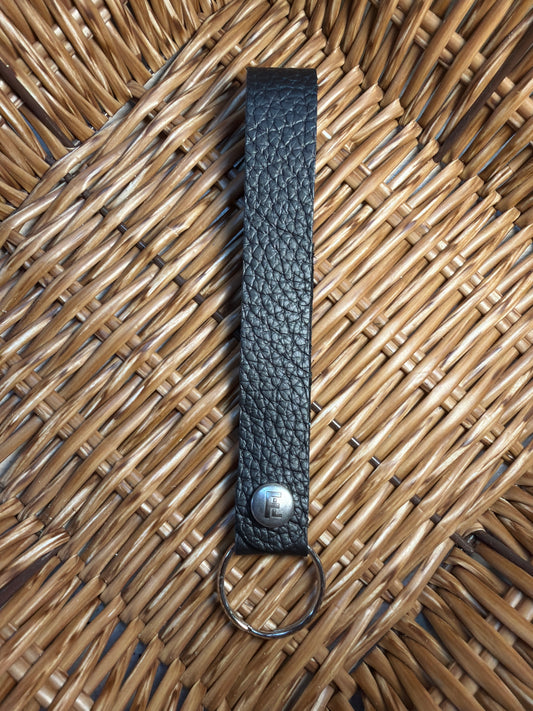 Deep Black Wristlet Keychain