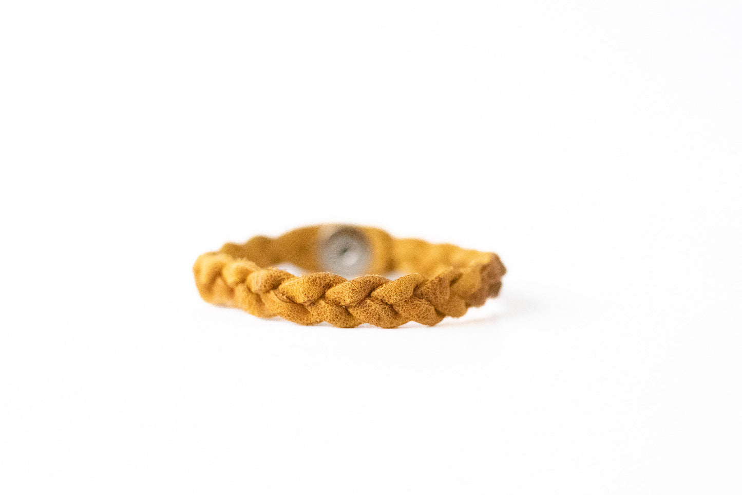 Braided Leather Bracelet / Distressed Saddle / Extra Large