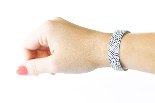 Leather Bracelet / Skinny Slim Cuff / Basic / Large