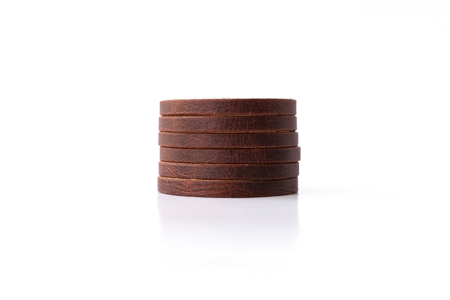 Leather Bracelet / Original Sliced Cuff / Copper Cowboy / Large